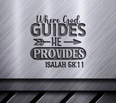 God Guides, He Provides SVG SVG
