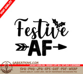 Festive AF Arrow SVG SVG