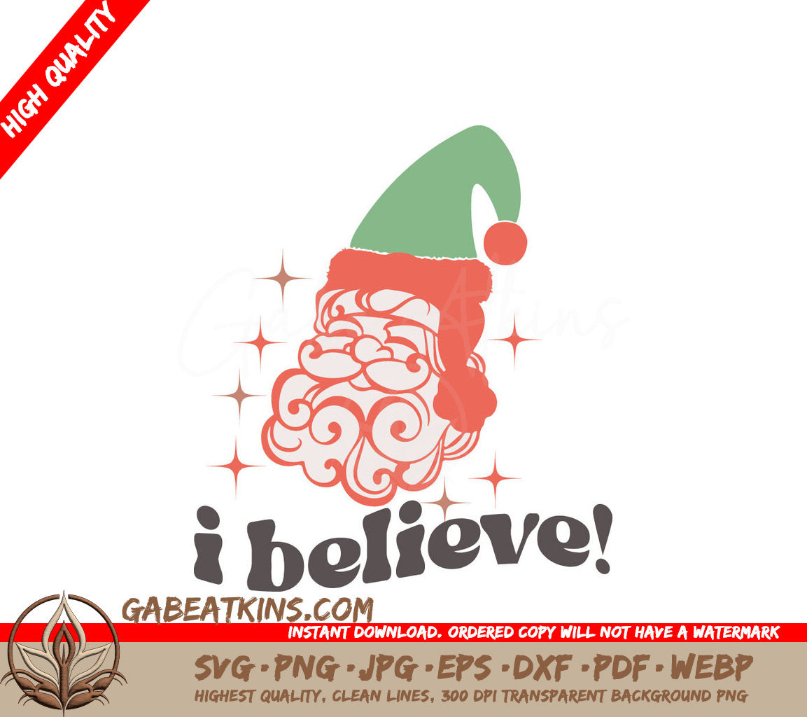 I Believe Santa Hat SVG SVG