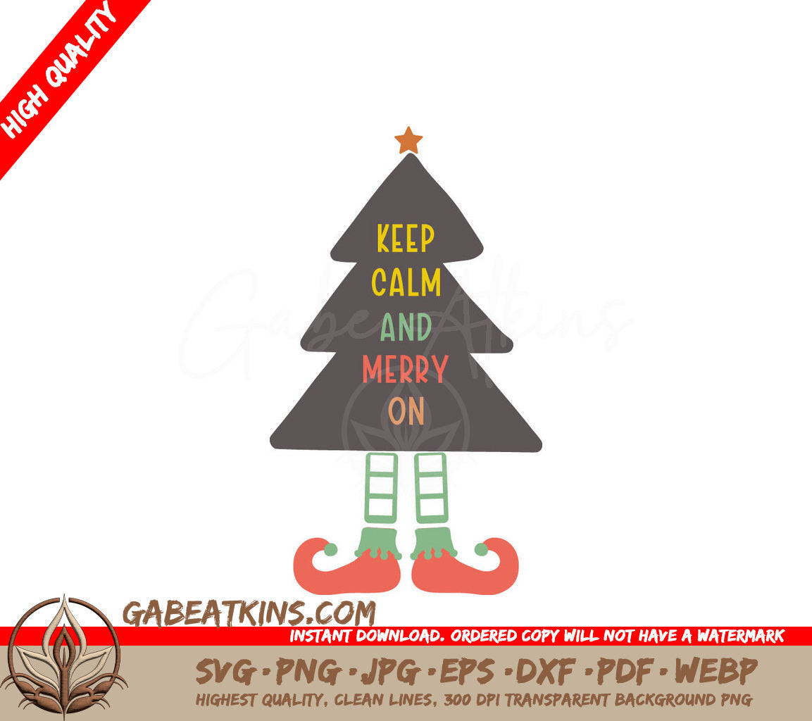Keep Calm Merry Christmas SVG SVG