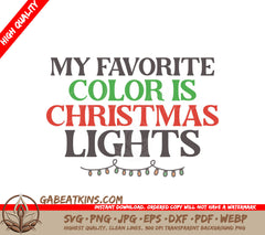 Christmas Lights SVG SVG