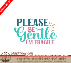 Fragile SVG Digital Sticker SVG