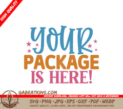 Package Arrived SVG Sticker SVG