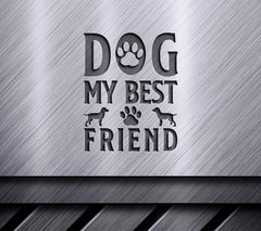 Dog Best Friend SVG Black White SVG