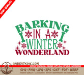 Winter Wonderland Dog Barking SVG SVG