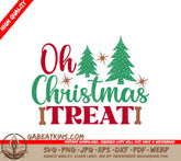 Christmas Tree & Star SVG Treat Sign SVG