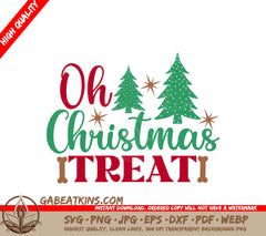 Christmas Tree & Star SVG Treat Sign SVG
