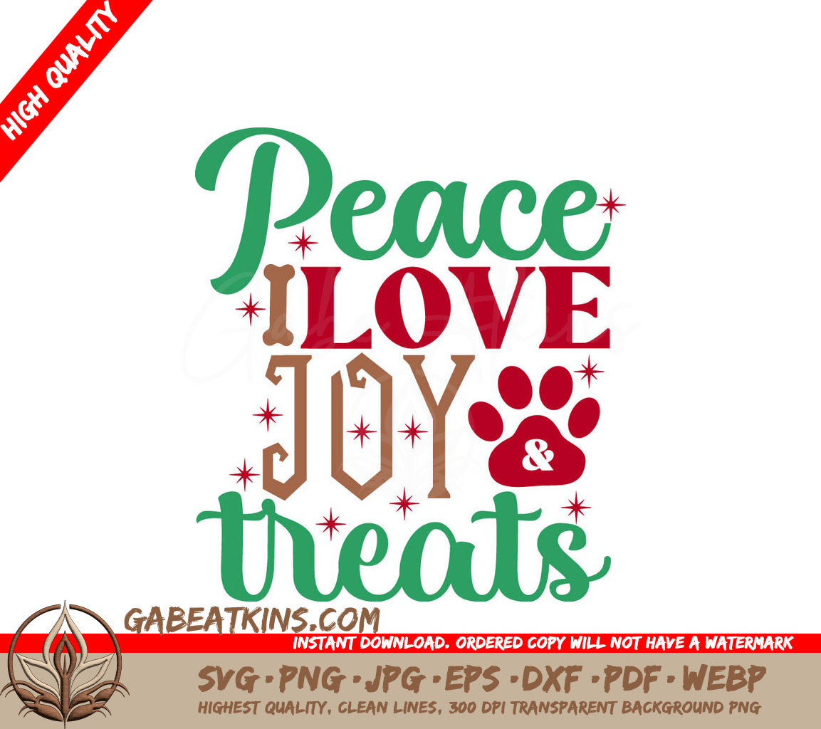 Peace Love Joy Treats SVG SVG