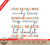 Fall Cozy SVG Design SVG