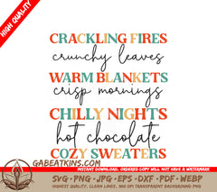 Fall Cozy SVG Design SVG