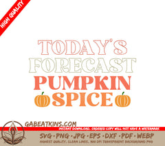 Pumpkin Spice Forecast SVG SVG