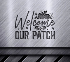 Welcome Patch Pumpkin SVG SVG