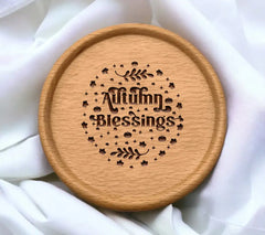 Autumn Blessings Round Sign SVG SVG