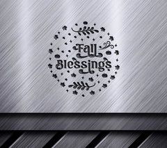 Fall Blessings Round SVG Sign SVG