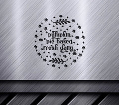 Pumpkin Pie Baked Fresh Daily SVG SVG