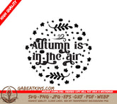 Autumn Round Sign SVG SVG