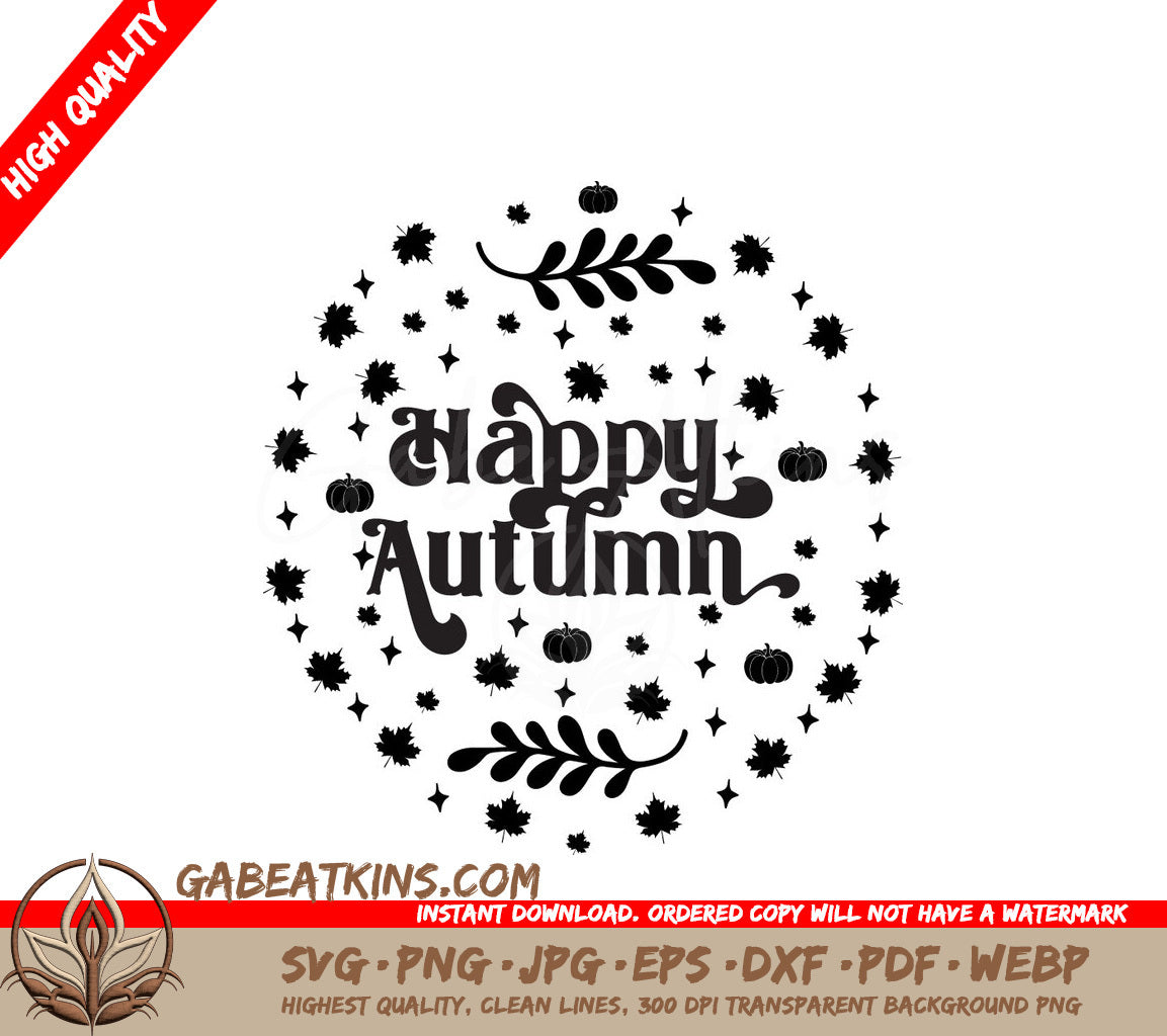 Happy Autumn SVG SVG