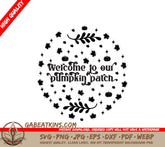 Welcome Pumpkin Patch SVG Sign SVG