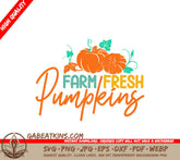 Farm Fresh Pumpkins SVG Sticker SVG