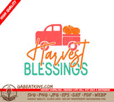 Harvest Blessings Red Truck SVG SVG