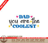 Coolest Dad SVG Poster SVG