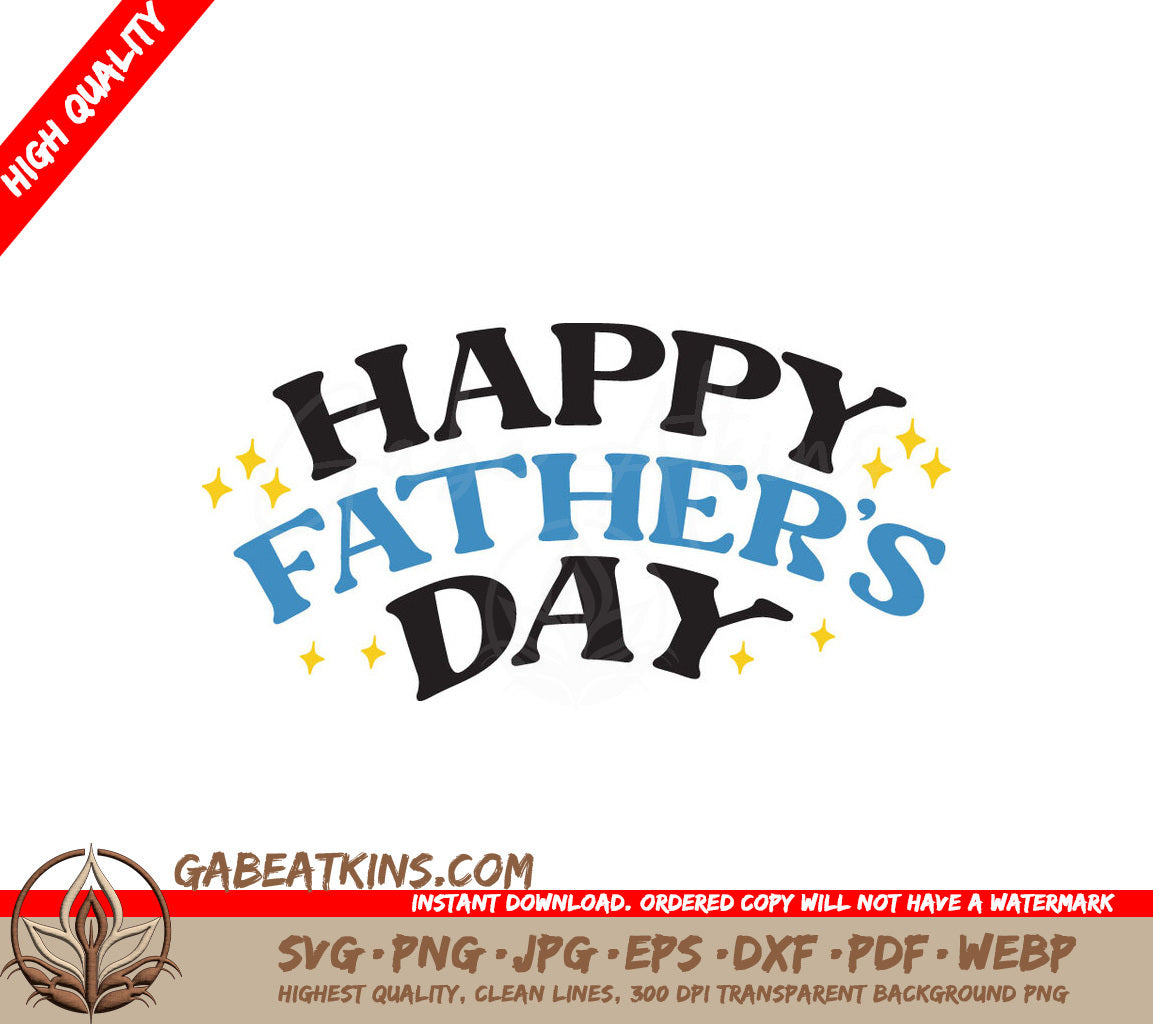 Happy Fathers Day SVG Design SVG
