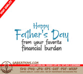 Happy Fathers Day SVG Burden SVG
