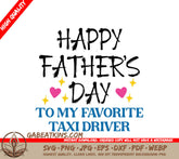 Happy Fathers Day Taxi Driver SVG SVG