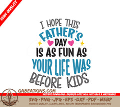 Fathers Day Fun SVG Design SVG