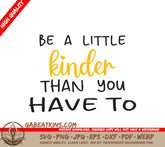 Be Kinder SVG Design SVG