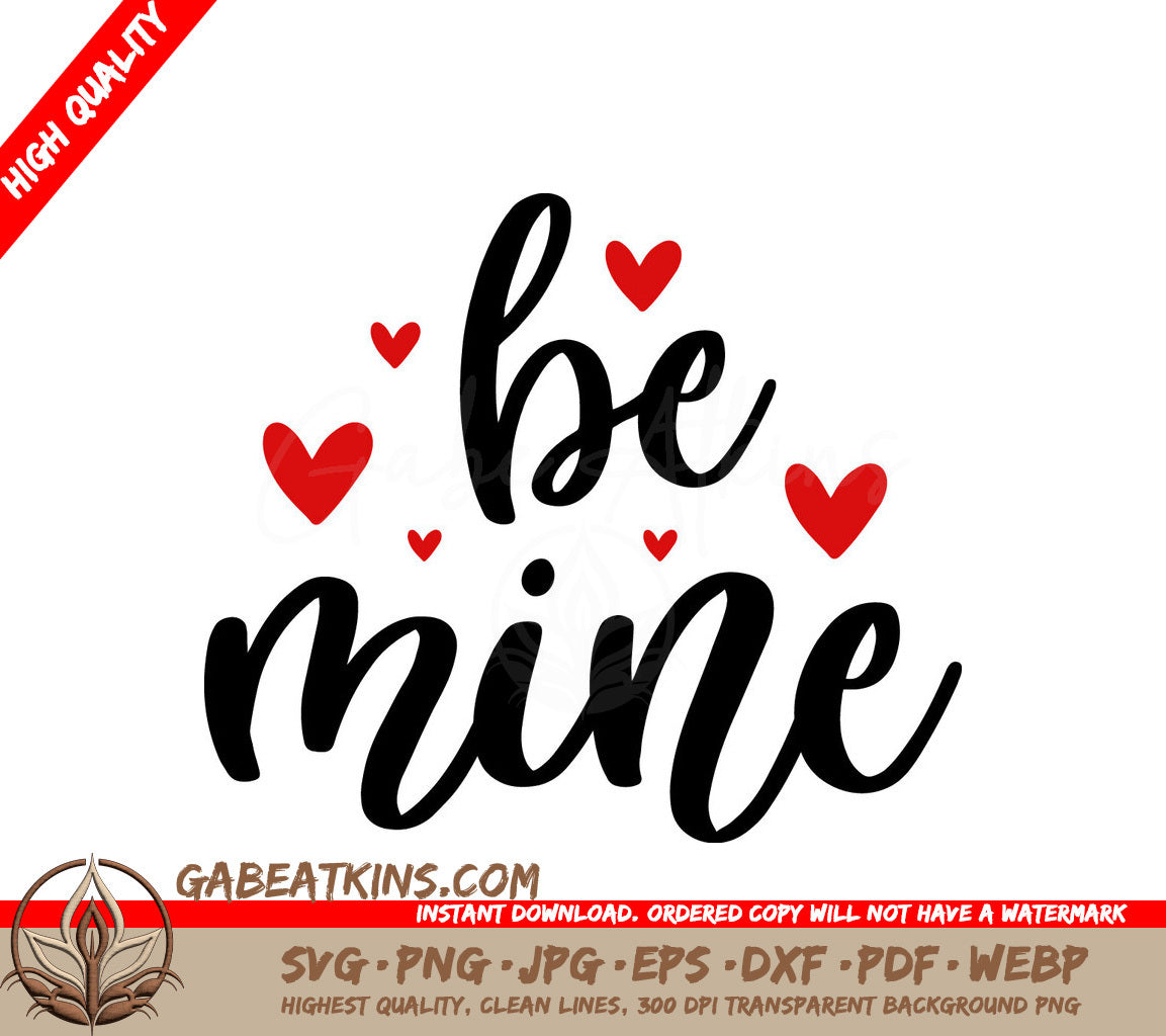 Red Hearts Be Mine SVG SVG