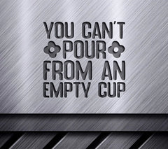 Empty Cup SVG - Mental Health SVG