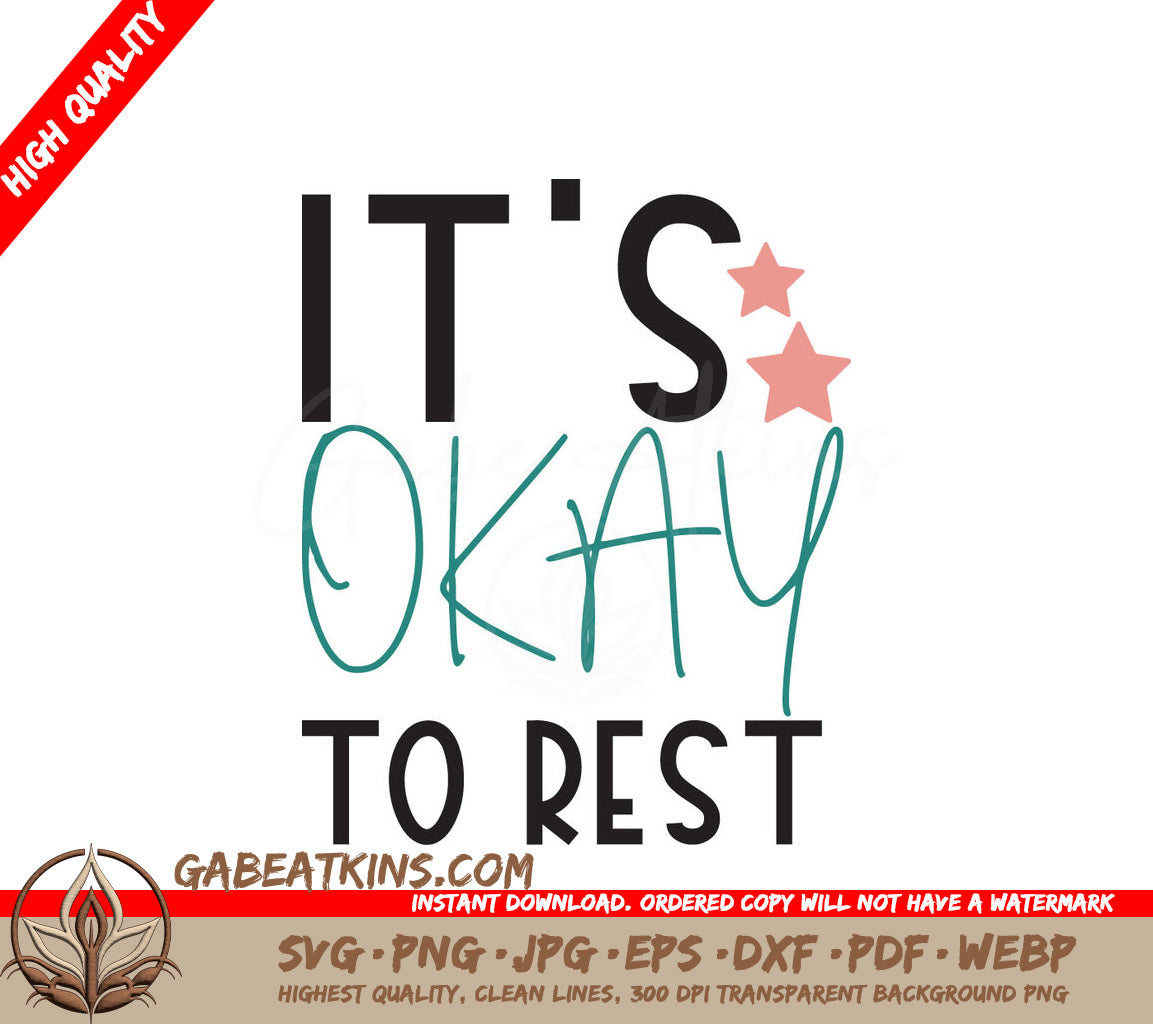Its Okay To Rest SVG SVG