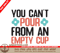 Empty Cup SVG - Mental Health SVG