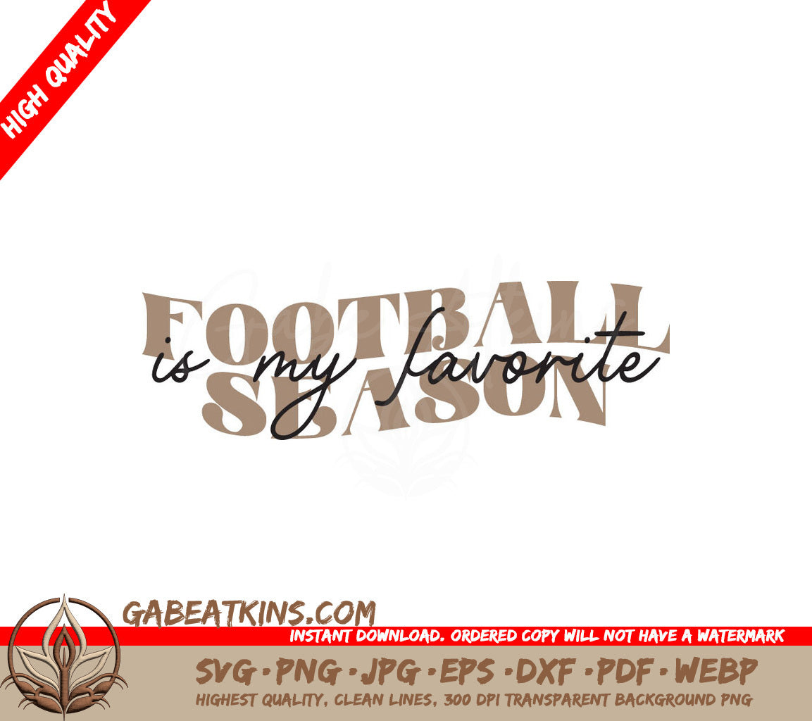 Football Is My Favorite SVG SVG