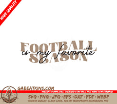 Football Is My Favorite SVG SVG