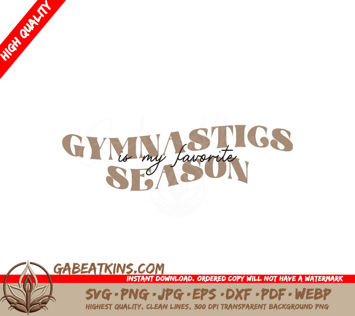 Gymnastics Favorite Season SVG SVG