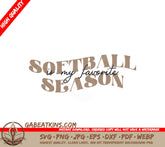 Softball Season SVG Design SVG