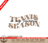 Tennis Is My Favorite Season SVG SVG