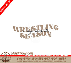 Wrestling Season SVG Design SVG