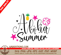 Aloha Summer Pineapple SVG SVG