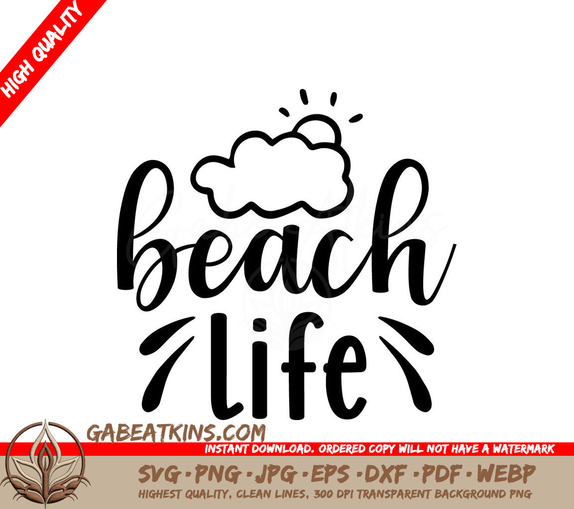 Beach Life SVG Sign SVG