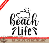 Beach Life SVG  Sign SVG