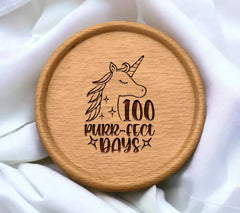 Unicorn 100 Purrfect Days SVG SVG