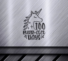 Unicorn 100 Purrfect Days SVG SVG