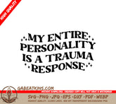 Trauma Response SVG Poster SVG