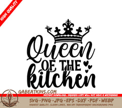 Queen Kitchen Funny Apron SVG SVG