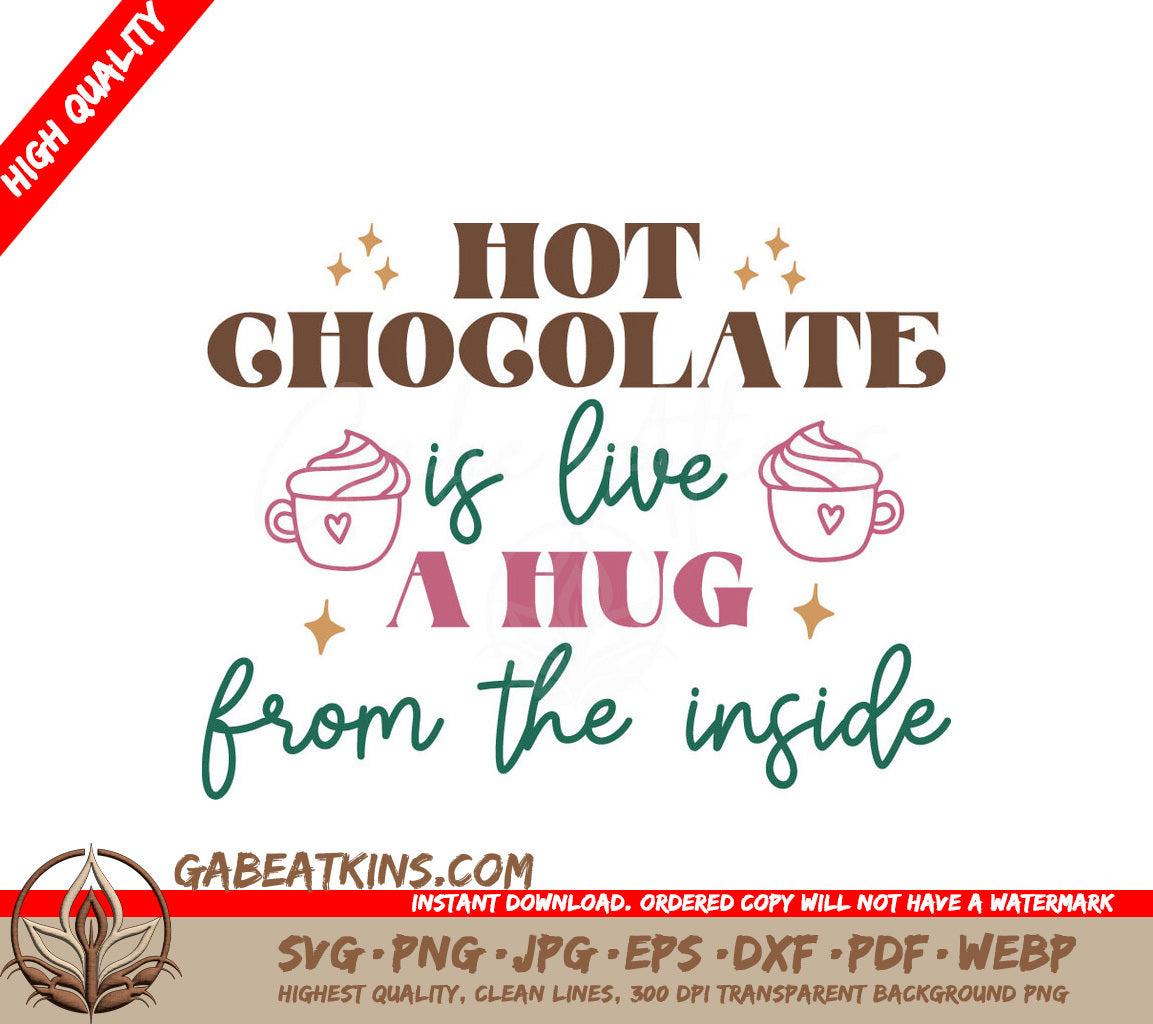 Hot Chocolate Hug SVG SVG