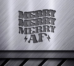 Merry AF Christmas SVG SVG