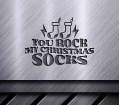 Funny Christmas Socks SVG Design SVG